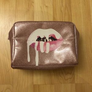 Kylie Cosmetics Pink Glitter Makeup Bag
